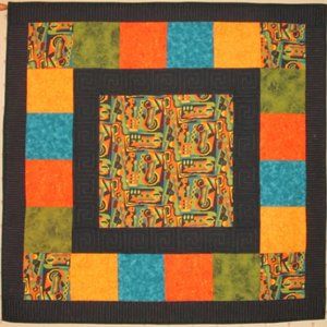 Quilt Abstract Art Wall Hanging Picasso Like